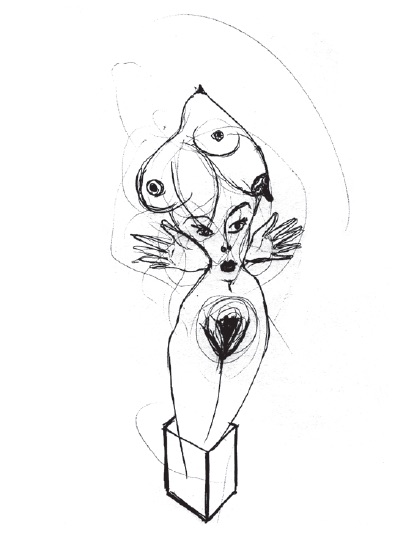 Leesa Streifler, Out of the Box, 2008, pencil on paper
