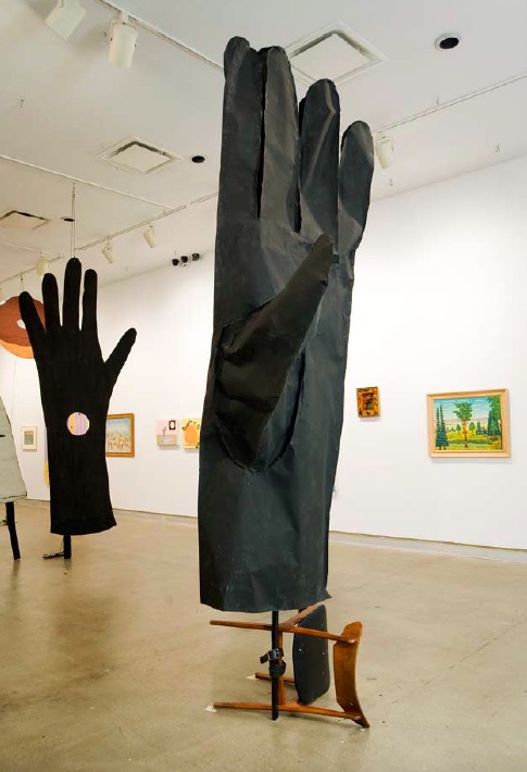 Cynthia Girard, The Black Glove and the Peacock, installation shot, Dunlop Art Gallery, Regina, SK, 2010