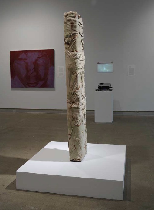 Rebecca Belmore, Making Always War, 2008, Video installation (DVD, 48 minutes: 45 seconds) & sculpture, various dimensions