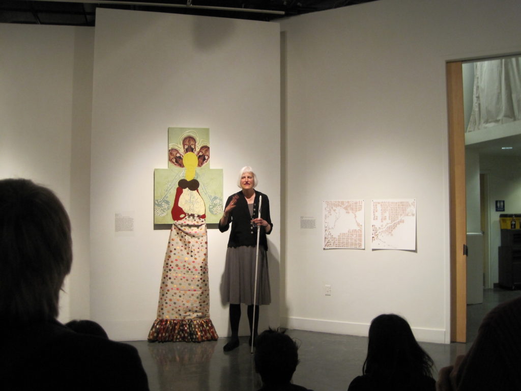 Medusa's Mirror opening reception, talk with Georgina Kleege, ProArts Gallery, Oakland, CA, 2011
