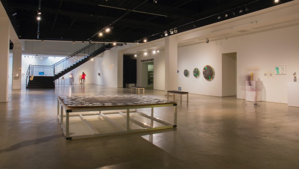Sweet Gongs Vibrating installation shot, San Diego Art Institute