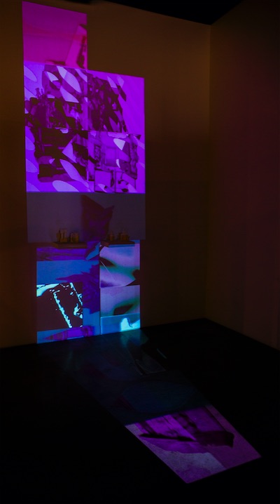 Darrin Martin, Objects Unknown: Sounds Familiar, 2016 , HD video projections and 3D printed objects, Dimensions variable